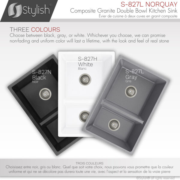 Stylish 27'' Norquay Kitchen Sink, product view 8