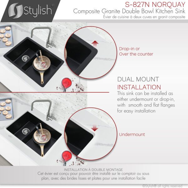 Stylish 27'' Norquay Kitchen Sink, product view 10