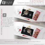 Stylish 27'' Norquay Kitchen Sink, product view 12