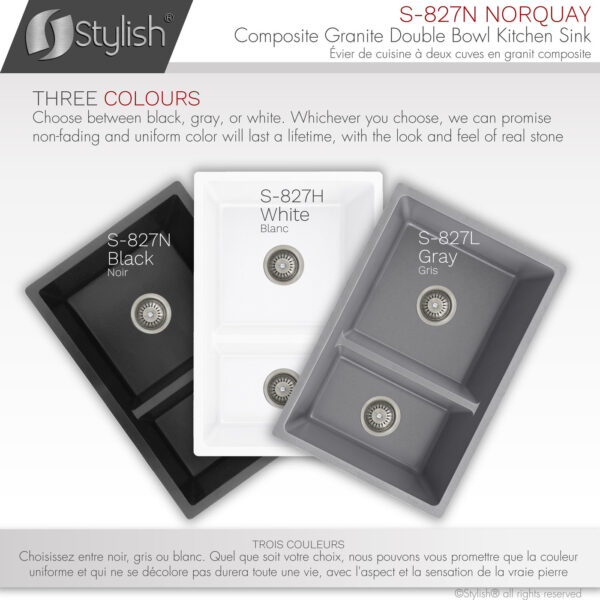 Stylish 27'' Norquay Kitchen Sink, product view 8