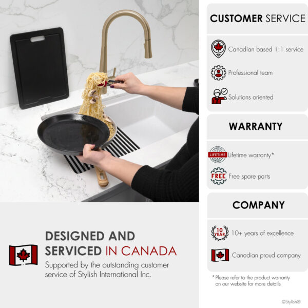 Stylish 28'' Kinbrook Kitchen Sink, product view 13