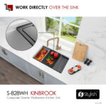 Stylish 28'' Kinbrook Kitchen Sink, product view 4