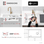 Stylish 28'' Kinbrook Kitchen Sink, product view 5