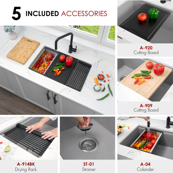 Stylish 28'' Kinbrook Kitchen Sink, product view 11