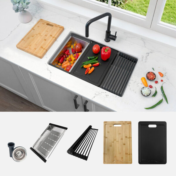 Stylish 28'' Kinbrook Kitchen Sink, product view 15