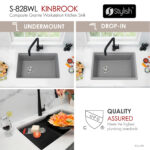 Stylish 28'' Kinbrook Kitchen Sink, product view 3