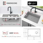 Stylish 28'' Kinbrook Kitchen Sink, product view 5