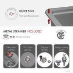 Stylish 28'' Kinbrook Kitchen Sink, product view 7