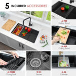 Stylish 28'' Kinbrook Kitchen Sink, product view 11