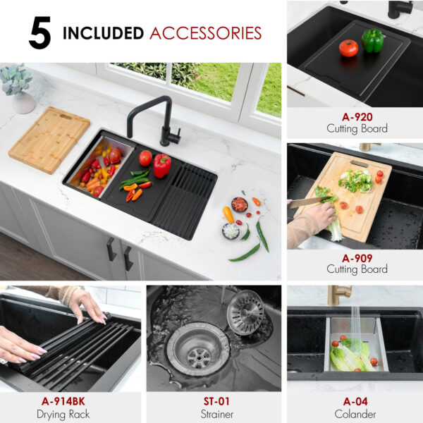 Stylish 28'' Kinbrook Kitchen Sink, product view 11