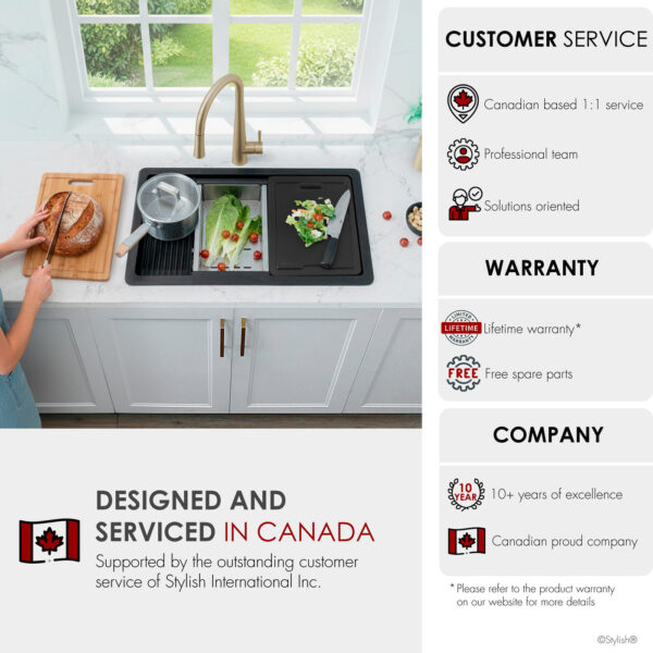 Stylish 28'' Kinbrook Kitchen Sink, product view 13