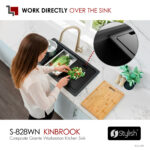 Stylish 28'' Kinbrook Kitchen Sink, product view 4