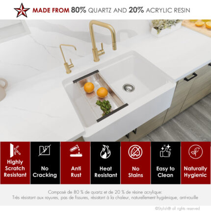 Stylish 30'' Bronte Kitchen Sink, product view 2
