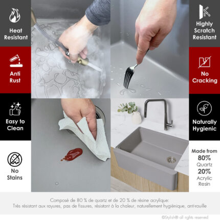 Stylish 30'' Bronte Kitchen Sink, product view 2