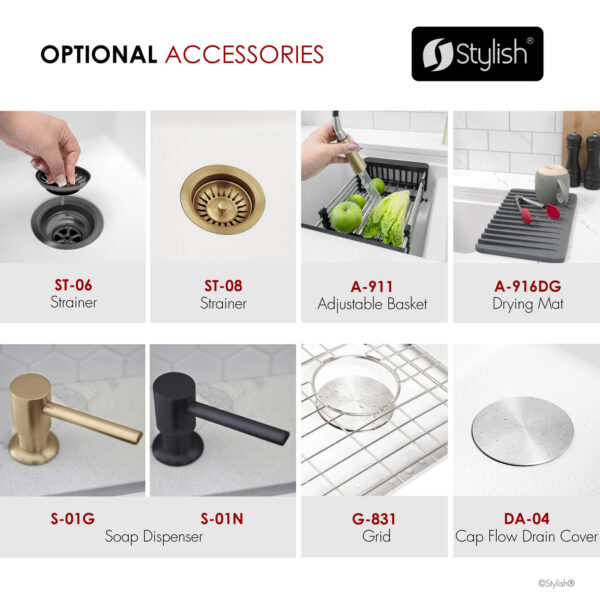 Stylish 30'' Waterton Kitchen Sink, product view 11