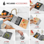 Stylish 30'' Waterton Kitchen Sink, product view 12