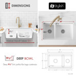 Stylish 30'' Waterton Kitchen Sink, product view 5