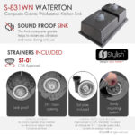 Stylish 30'' Waterton Kitchen Sink, product view 7
