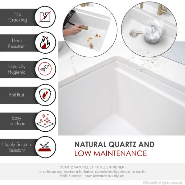 Stylish 32'' Canmore Kitchen Sink, product view 3
