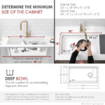Stylish 32'' Canmore Kitchen Sink, product view 5