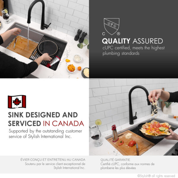 Stylish 32'' Canmore Kitchen Sink, product view 7