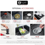 Stylish 32'' Canmore Kitchen Sink, product view 12