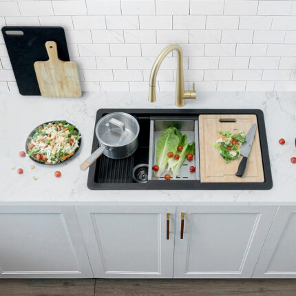 Stylish 32'' Canmore Kitchen Sink, product view 2