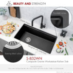 Stylish 32'' Canmore Kitchen Sink, product view 4