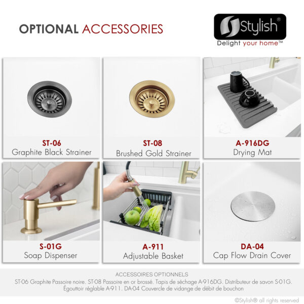 Stylish 33'' Banff Kitchen Sink, product view 11