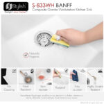 Stylish 33'' Banff Kitchen Sink, product view 12