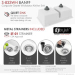 Stylish 33'' Banff Kitchen Sink, product view 7
