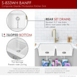 Stylish 33'' Banff Kitchen Sink, product view 8