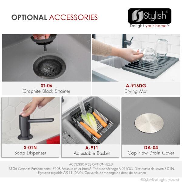 Stylish 33'' Banff Kitchen Sink, product view 11
