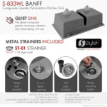 Stylish 33'' Banff Kitchen Sink, product view 7