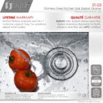 Stylish Luxury Basket Strainer Sink Strainer, product view 3
