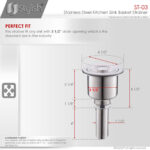Stylish Luxury Basket Strainer Sink Strainer, product view 6
