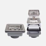 Stylish Square Strainer Sink Strainer, product view 1