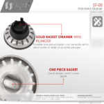 Stylish Standard Strainer Sink Strainer, product view 3
