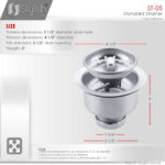 Stylish Standard Strainer Sink Strainer, product view 6