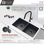 Stylish Black Strainer Sink Strainer, product view 3
