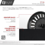 Stylish Black Strainer Sink Strainer, product view 8