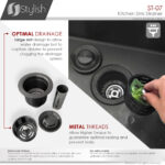 Stylish Black Luxury Basket Strainer Sink Strainer, product view 5