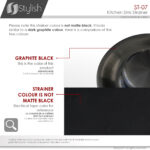 Stylish Black Luxury Basket Strainer Sink Strainer, product view 8