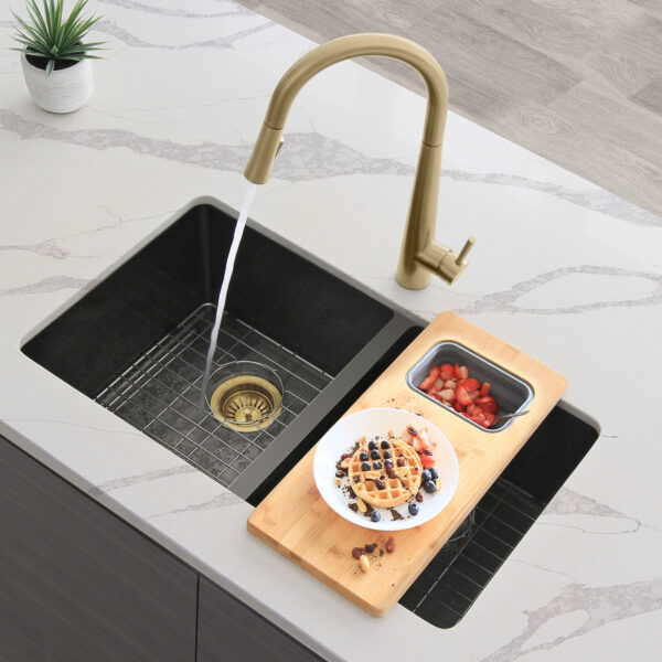Stylish Brushed Gold Strainer Sink Strainer, product view 11