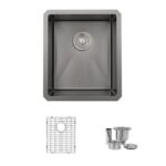 16 inch graphite black stainless steel kitchen sink