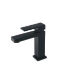Matte black bathroom faucet