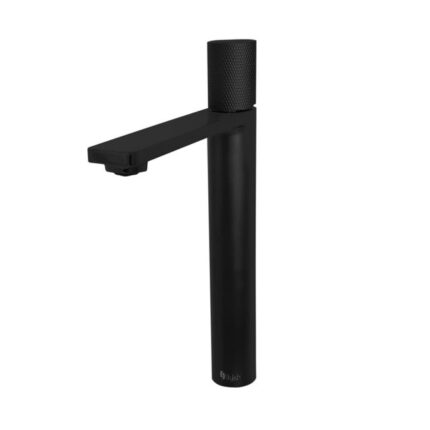 Matte black vessel bathroom faucet