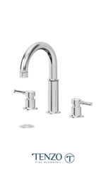 Alyss 8in lavatory faucet chrome with (overflow) drain