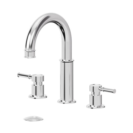 Alyss 8in lavatory faucet chrome with (overflow) drain