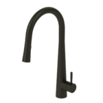 Single-handle kitchen faucet Aviva with pull-down & 2-Function hand shower matte black